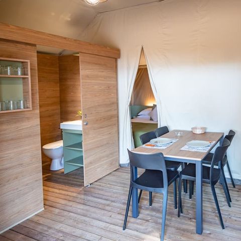 Tente en toile et en bois 5 personnes - Safari Savannah
