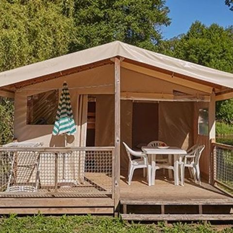 TENTE TOILE ET BOIS 5 personnes - Tente Eco Lodge | 2 Ch. | 4/5 Pers. | Sans SDB