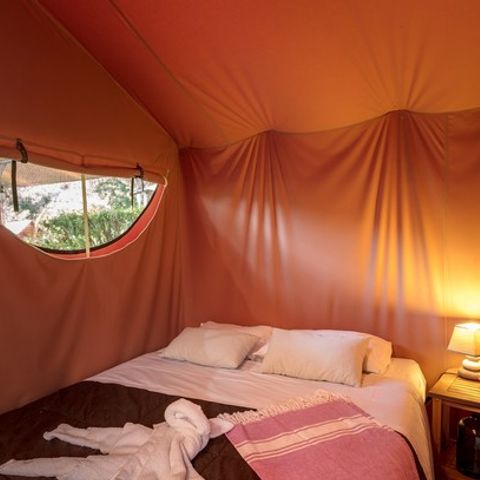 TENTE TOILE ET BOIS 5 personnes - Lodge