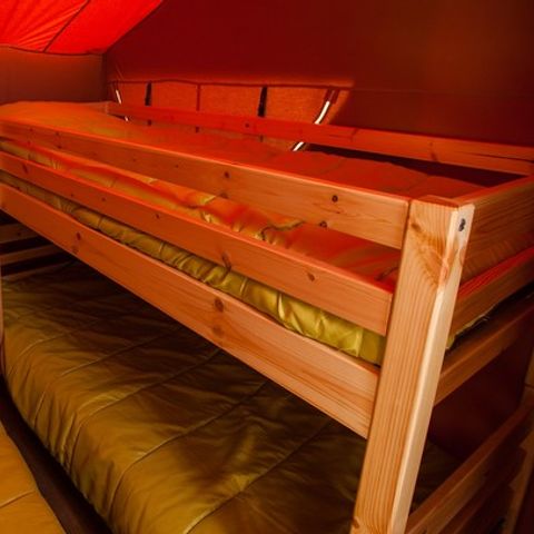 Tente en toile et en bois 5 personnes - Lodge