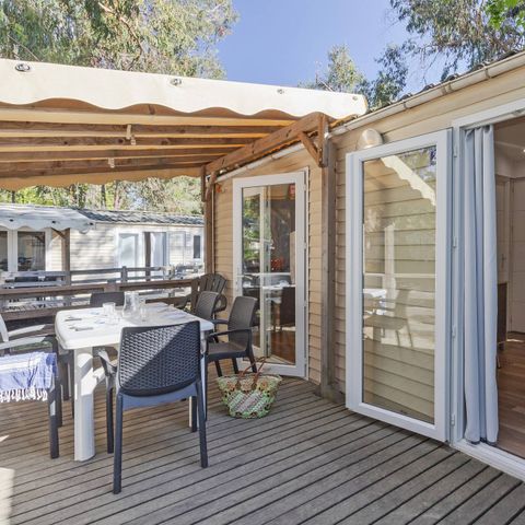 MOBILHOME 6 personnes - Comfort | 2 Ch. | 4/6 Pers. | Terrasse surélevée | 1 SDB | Clim.
