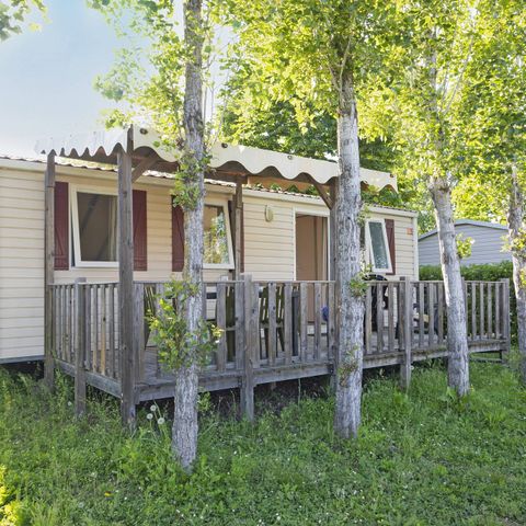 MOBILHOME 6 personnes - Classic | 2 Ch. | 4/6 Pers. | Terrasse surélevée | Clim.