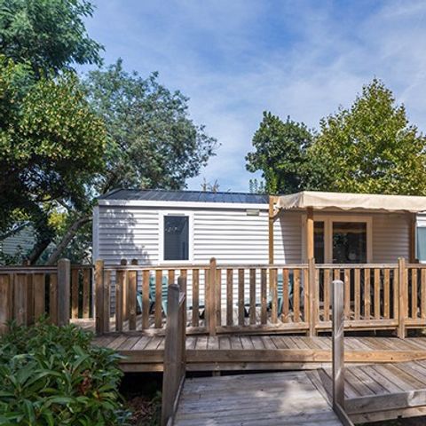 MOBILHOME 4 personnes - Mobil-home PMR | Comfort XL | 2 Ch. | 4/6 Pers. | Terrasse surélevée | Clim. | TV