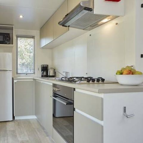 MOBILHOME 6 personnes - Comfort | 2 Ch. | 4/6 Pers. | Terrasse surélevée | 1 SDB | Clim.