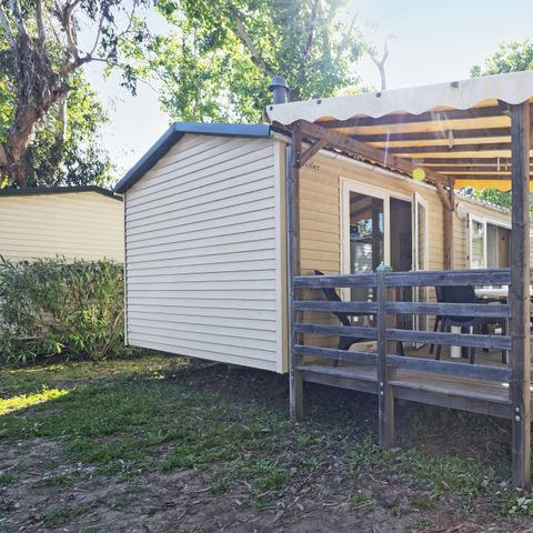 MOBILHOME 6 personnes - Comfort | 2 Ch. | 4/6 Pers. | Terrasse surélevée | 1 SDB | Clim.