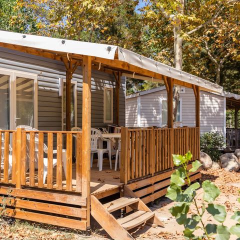 MOBILHOME 6 personnes - Mobil-home | Premium | 3 Ch. | 6 Pers. | Terrasse surélevée | Clim.