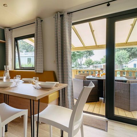 MOBILHOME 6 personnes - Mobil-home | Premium | 3 Ch. | 6 Pers. | Terrasse surélevée | Clim.
