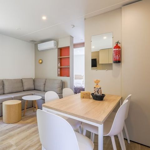 MOBILHOME 6 personnes - Ultimate | 3 Ch. | 6 Pers. | Terrasse Lounge | Outdoor kitchen | 2 SDB | Clim. | TV
