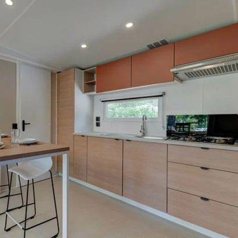 MOBILHOME 6 personnes - Comfort XL | 3 Ch. | 6 Pers. | Terrasse surélevée | Clim. | TV