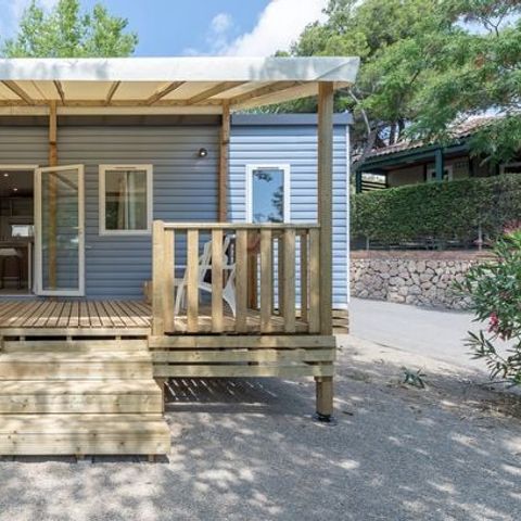 MOBILHOME 6 personnes - Comfort XL | 3 Ch. | 6 Pers. | Terrasse surélevée | Clim. | TV