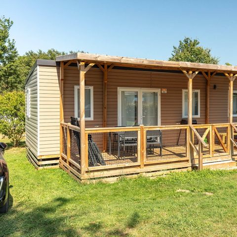 MOBILHOME 6 personnes - Comfort | 3 Ch. | 6 Pers. | Terrasse surélevée | Clim. | TV