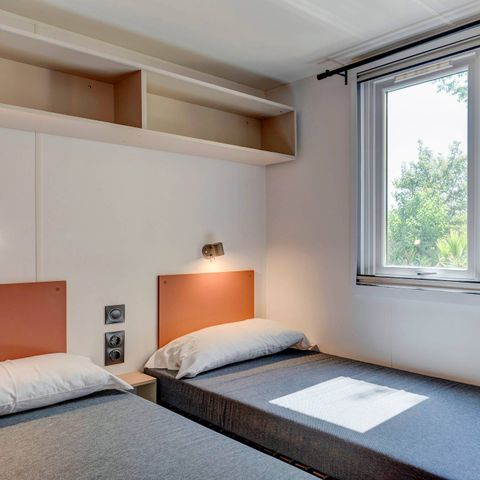 MOBILHOME 6 personnes - Comfort | 3 Ch. | 6 Pers. | Terrasse surélevée | Clim. | TV