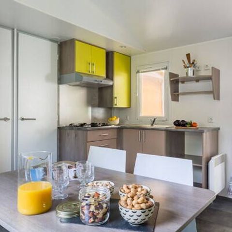 MOBILHOME 6 personnes - Comfort | 3 Ch. | 6 Pers. | Terrasse surélevée | Clim.