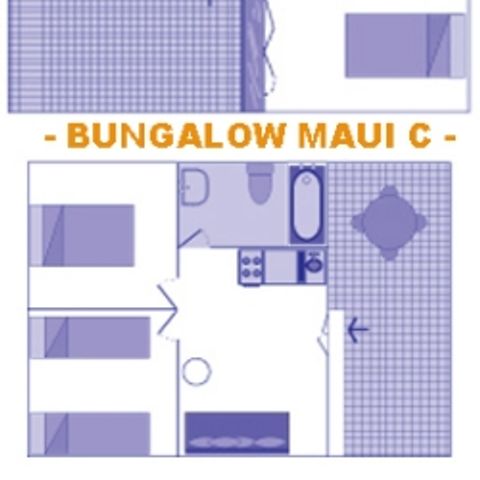 Bungalow 2 personnes - Maui A - Prix pour 2 personnes