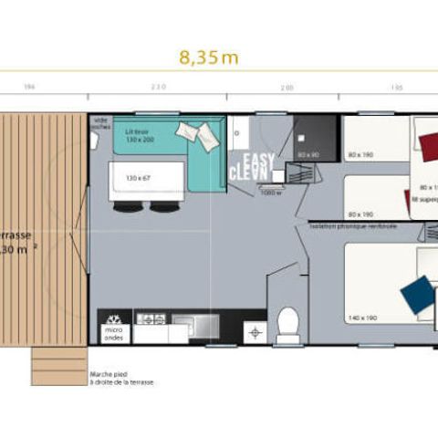 MOBILHOME 5 personnes - Loggia Bay