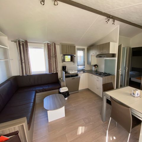 MOBILHOME 7 personnes - Premium - 36m² (3 ch. 6p) 2 sdb + Terrasse couverte