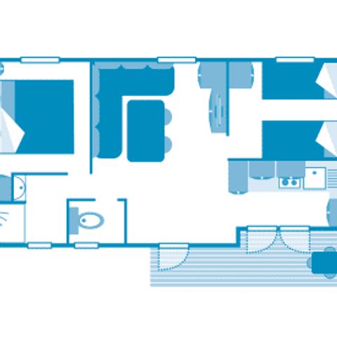 MOBILHOME 5 personnes - Cottage 4/5p 2ch ***