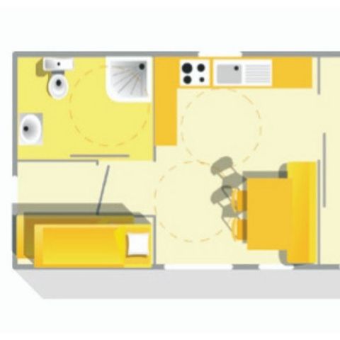 MOBILHOME 6 personnes - Evasion PMR 2 chambres 28m²