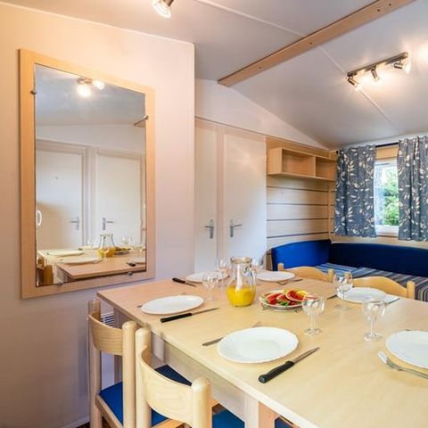 MOBILHOME 6 personnes - Mobil-home Forêt 34.5m² (3 chambres) (+ de 10 ans) + Terrasse + TV 4/6 pers