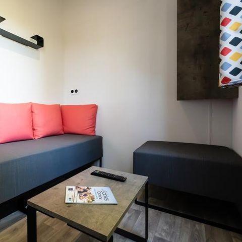 MOBILHOME 5 personnes - Mobil-home Evasion 28.5m² (2 chambres) (- de 9 ans) + TV + Terrasse 4/5 pers