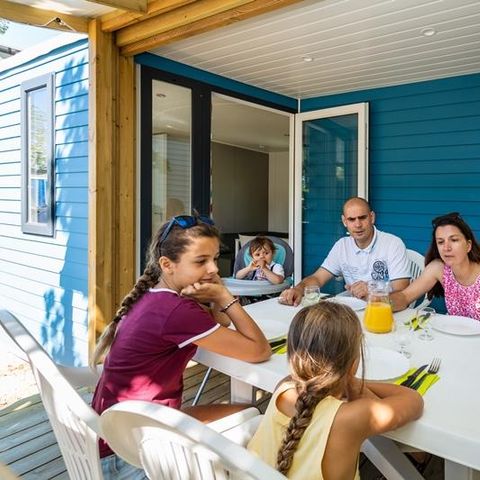 MOBILHOME 4 personnes - Mobil-home Horizon 27.5m² (2 chambres) (- de 8 ans) + terrasse intégrée + TV 4 pers