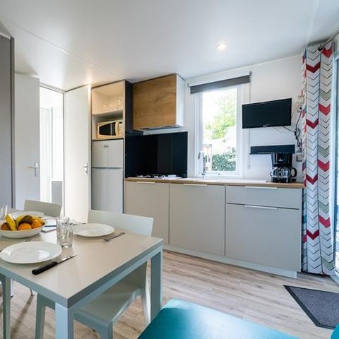 MOBILHOME 4 personnes - Mobil-home Horizon 27.5m² (2 chambres) (- de 8 ans) + terrasse intégrée + TV 4 pers