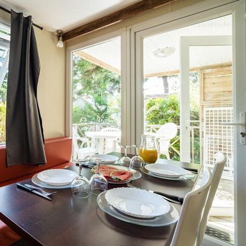 MOBILHOME 4 personnes - Cottage intégré 27.5m²/ Mercredi au Mercredi
