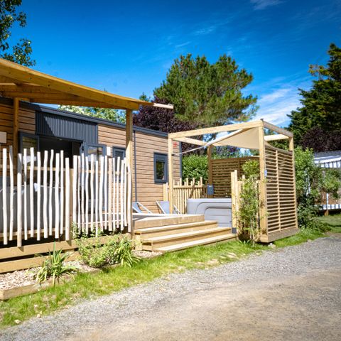 MOBILHOME 6 personnes - Mobil-home Premium 3 ch. avec spa (37m²) 4/6 pers