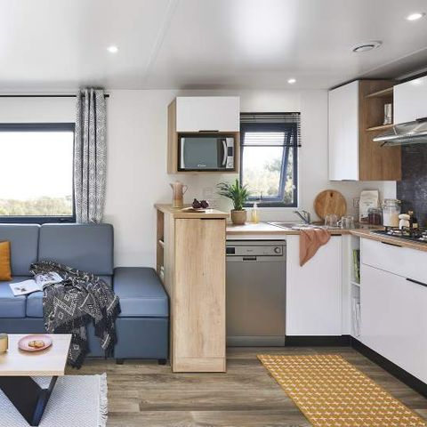 MOBILHOME 6 personnes - Mobil-home Premium 3 ch. avec spa (37m²) 4/6 pers