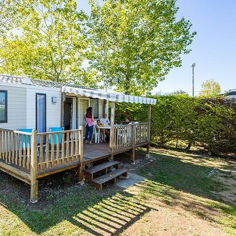 MOBILHOME 6 personnes - Grand Large 34.5m² (3 chambres D) (- de 8 ans) + TV + Terrasse