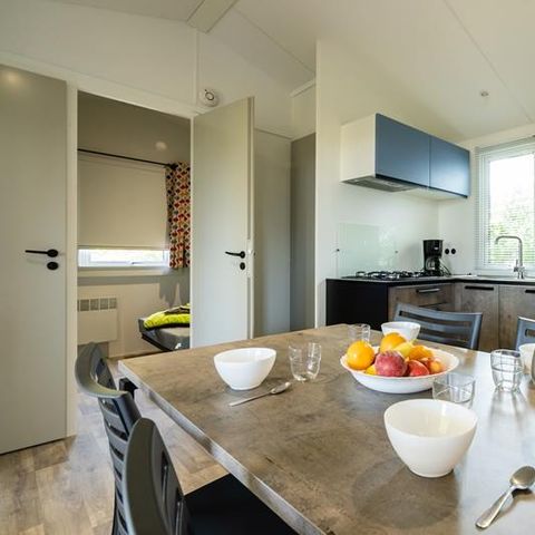 MOBILHOME 5 personnes - Evasion 28.5m² (2 chambres D) (- de 9 ans) + TV + Terrasse