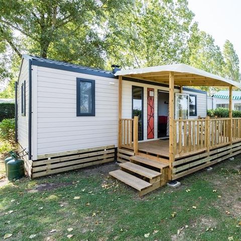MOBILHOME 5 personnes - Evasion 28.5m² (2 chambres M) (- de 9 ans) + TV + Terrasse