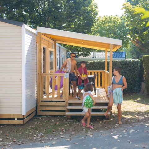 MOBILHOME 6 personnes - Mobil-home Grand Large Plus 34.5m² (3 chambres) (- de 3 ans) + TV + Terrasse + lave-vaisselle + clim 6 pers
