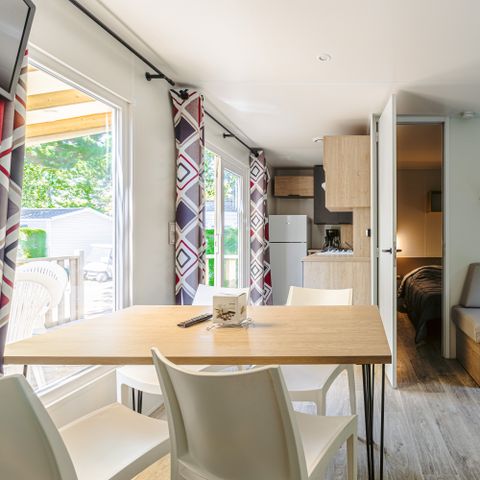 MOBILHOME 6 personnes - Mobil-home Grand Large Plus 34.5m² (3 chambres) (- de 3 ans) + TV + Terrasse + lave-vaisselle + clim 6 pers