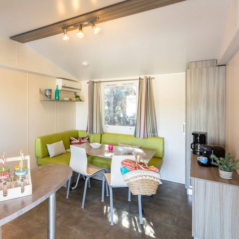 MOBILHOME 6 personnes - Classic | 2 Ch. | 4/6 Pers. | Terrasse surélevée non couverte | Clim.