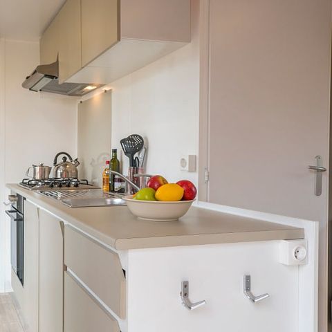 Mobilhome 6 personnes - Mobil-home | Comfort XL | 3 Ch. | 6 Pers. | Terrasse surélevée | Clim. | TV