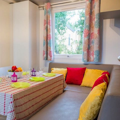 Mobilhome 6 personnes - Comfort XL | 3 Ch. | 6 Pers. | Terrasse surélevée | Clim. | TV