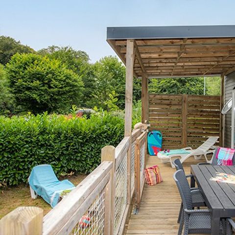 Mobilhome 6 personnes - Mobil-home | Comfort XL | 3 Ch. | 6 Pers. | Terrasse surélevée | Clim. | TV