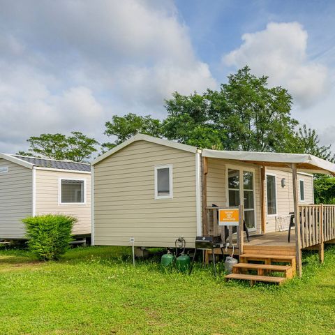 Bungalow 4 personnes - Mobil-home | Comfort | 2 Ch. | 4 Pers. | Terrasse surélevée | Clim. | TV