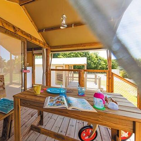 LODGE 5 personnes - Tente Lodge | 2 Chambres | Capacité 4/5 personnes | Sans Salle de Bain