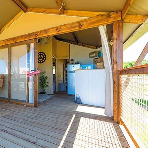 LODGE 5 personnes - Tente Lodge | 2 Chambres | Capacité 4/5 personnes | Sans Salle de Bain