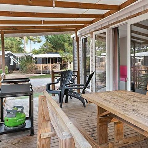 MOBILHOME 6 personnes - Comfort | 2 Ch. | 4/6 Pers. | *Terrasse surélevée *| 1 SDB | Clim.
