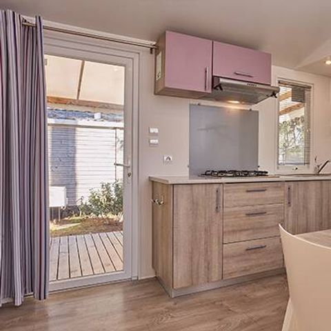 MOBILHOME 6 personnes - Comfort | 2 Ch. | 4/6 Pers. | *Terrasse surélevée *| 1 SDB | Clim.