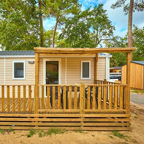 MOBILHOME 4 personnes - Comfort XL | 2 Ch. | 4 Pers. | Terrasse surélevée | Clim. | TV