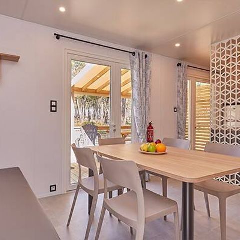 MOBILHOME 6 personnes - Exclusivité Premium | 3 Ch. | 6 Pers. | Terrasse surélevée | Jacuzzi