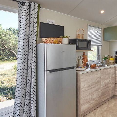 MOBILHOME 6 personnes - Premium | 3 Ch. | 6 Pers. | Terrasse Lounge | 1 SDB | Clim. | TV