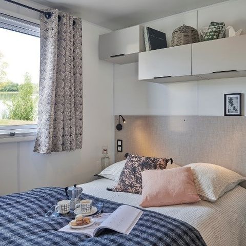 Mobilhome 5 personnes - 2 chambres - terrasse semi couverte