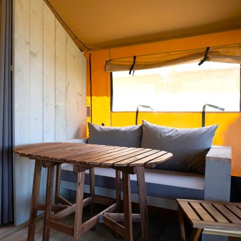 TENTE TOILE ET BOIS 4 personnes - Safari Salguer