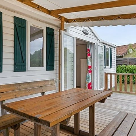 MOBILHOME 6 personnes - Classic | 3 Ch. | 6 Pers. | Terrasse surélevée | Clim.