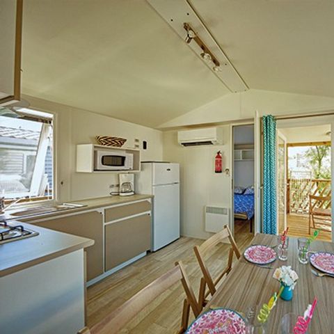 MOBILHOME 6 personnes - Comfort | 3 Ch. | 6 Pers. | Terrasse surélevée | Clim.